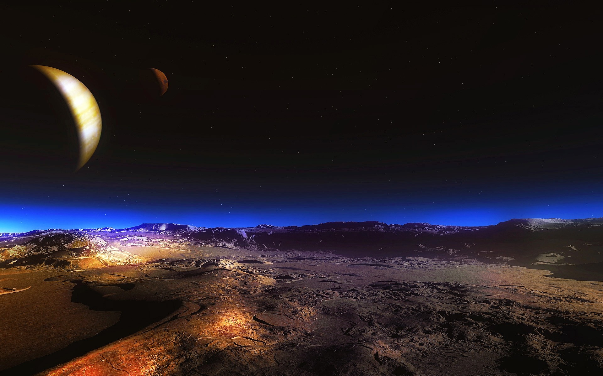 космос луна закат небо солнце рассвет астрономия пейзаж вечером природа путешествия сумрак пустыня горы планеты свет на открытом воздухе шарообразные живописный планет земля звезды