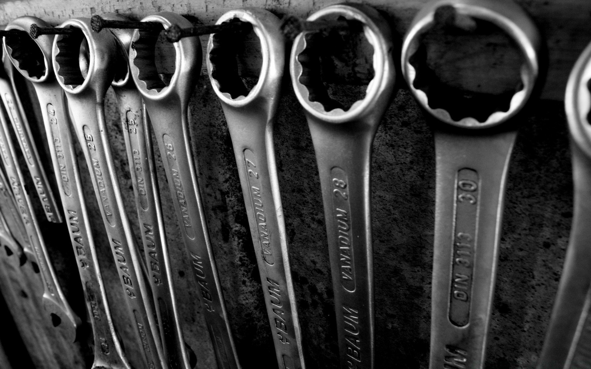 черно-белое сталь старый инструмент