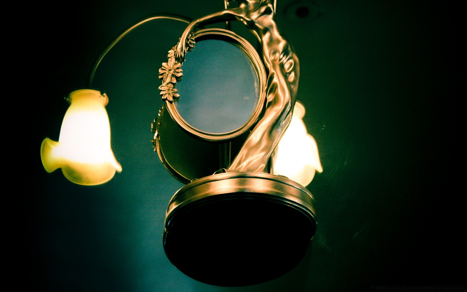 винтаж лампа лампы свет золото рабочего стола яркий темный стекло