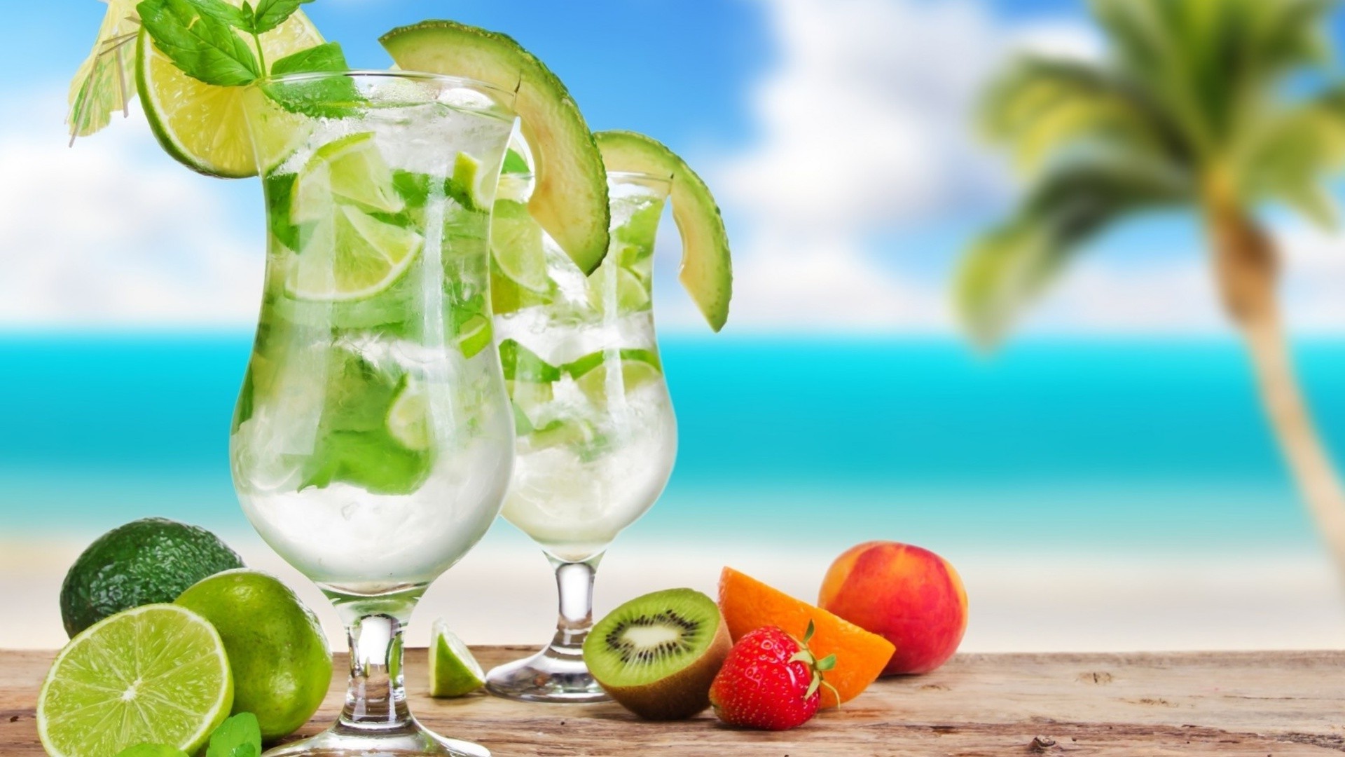 напитки тропический фрукты лето лист лимон еда извести здоровый сок коктейль мятный цитрусовые освежение