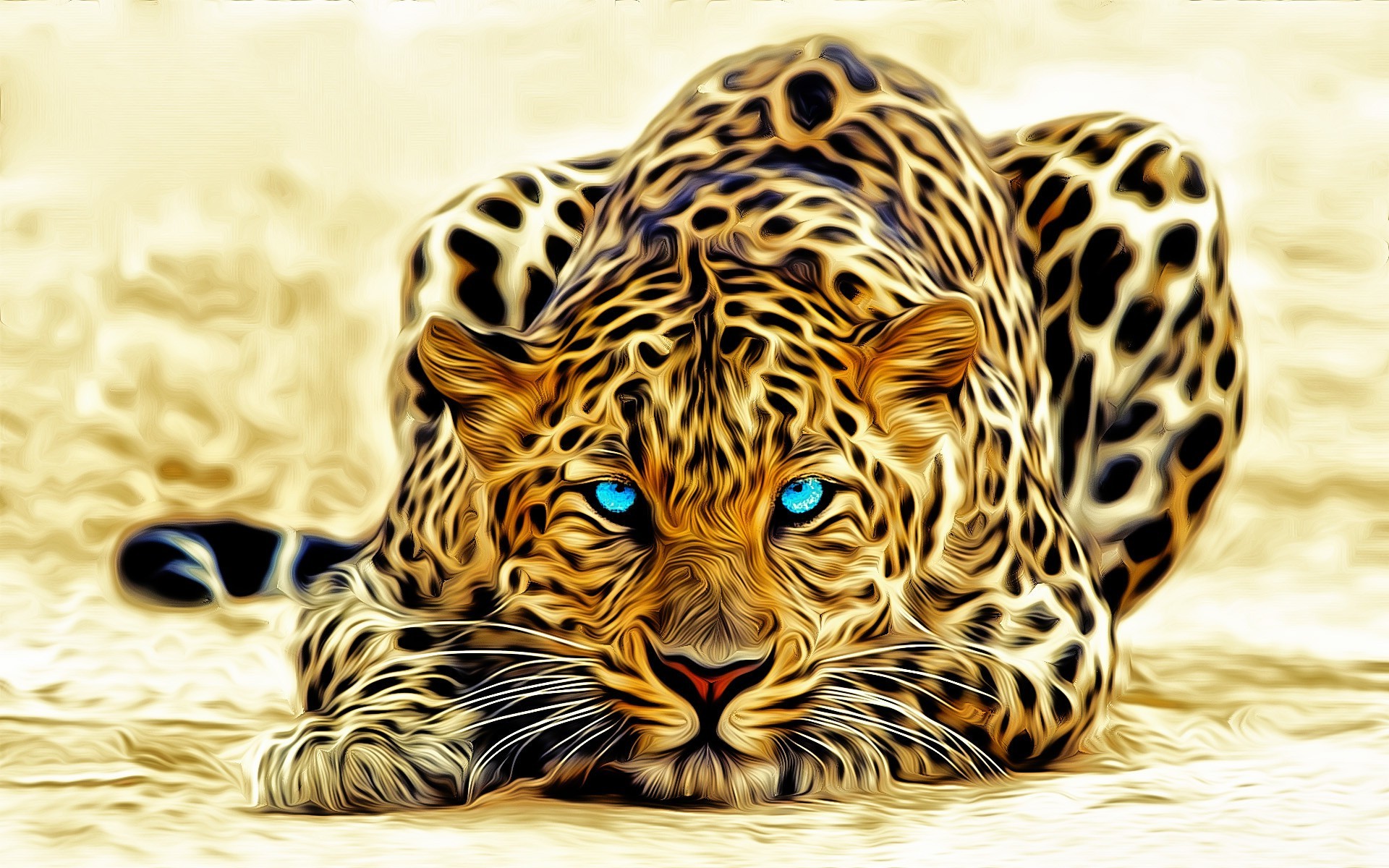леопарды шаблон животное