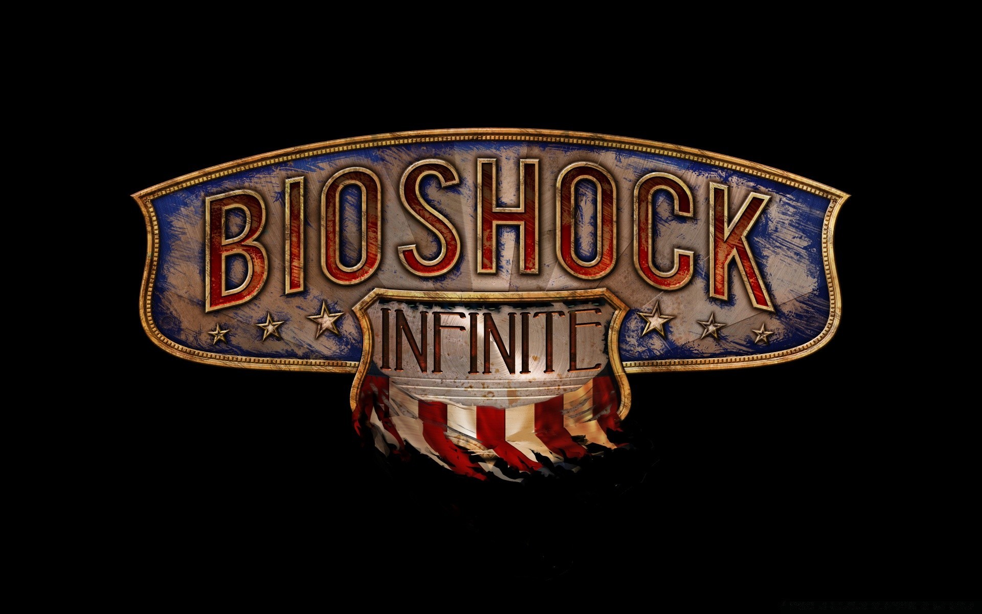 bioshock ретро знак текст дизайн символ винтаж иллюстрация рабочего стола