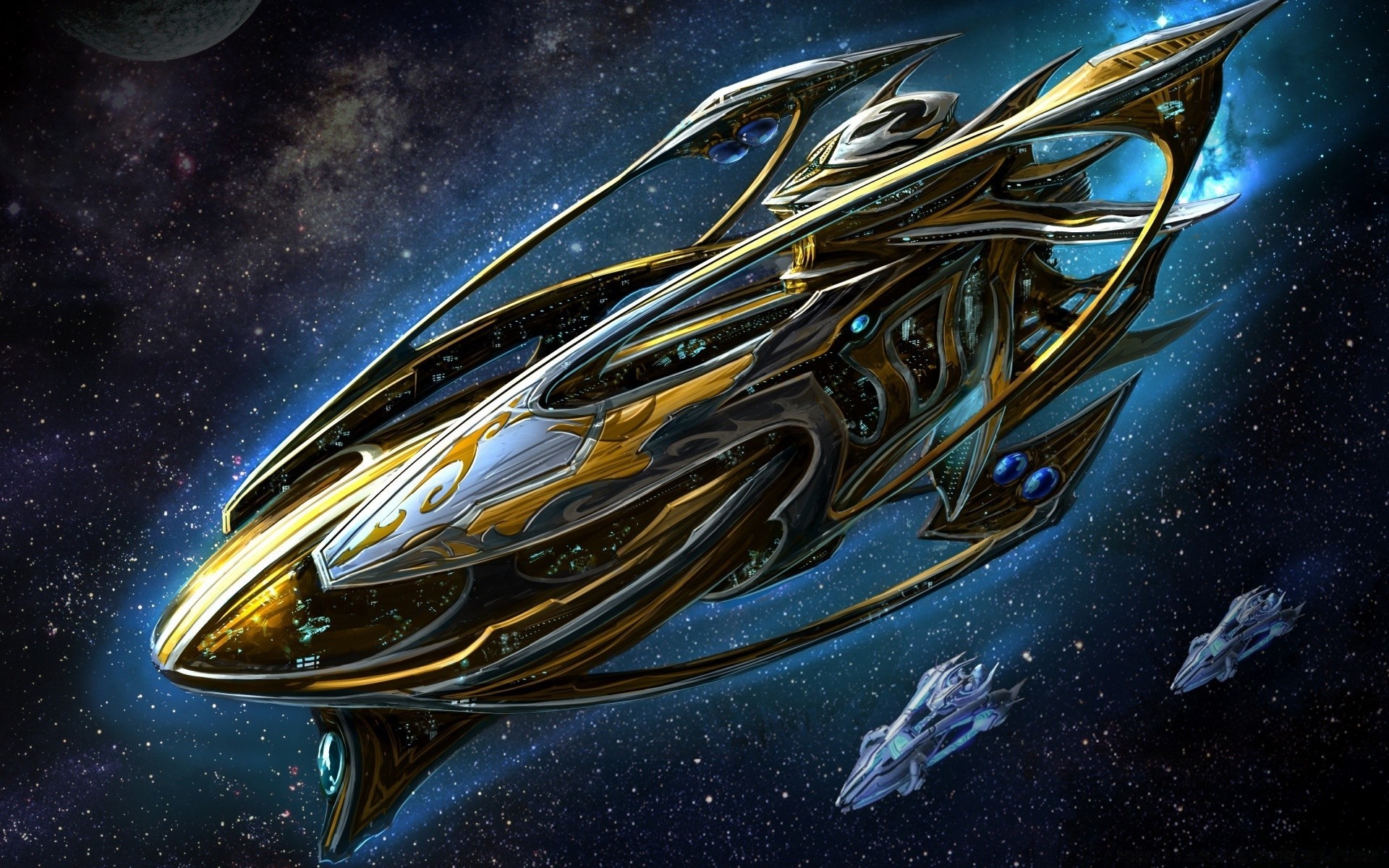 starcraft разведка автомобиль рыбы свет космический корабль наука фантазия рабочего стола астрономия путешествия