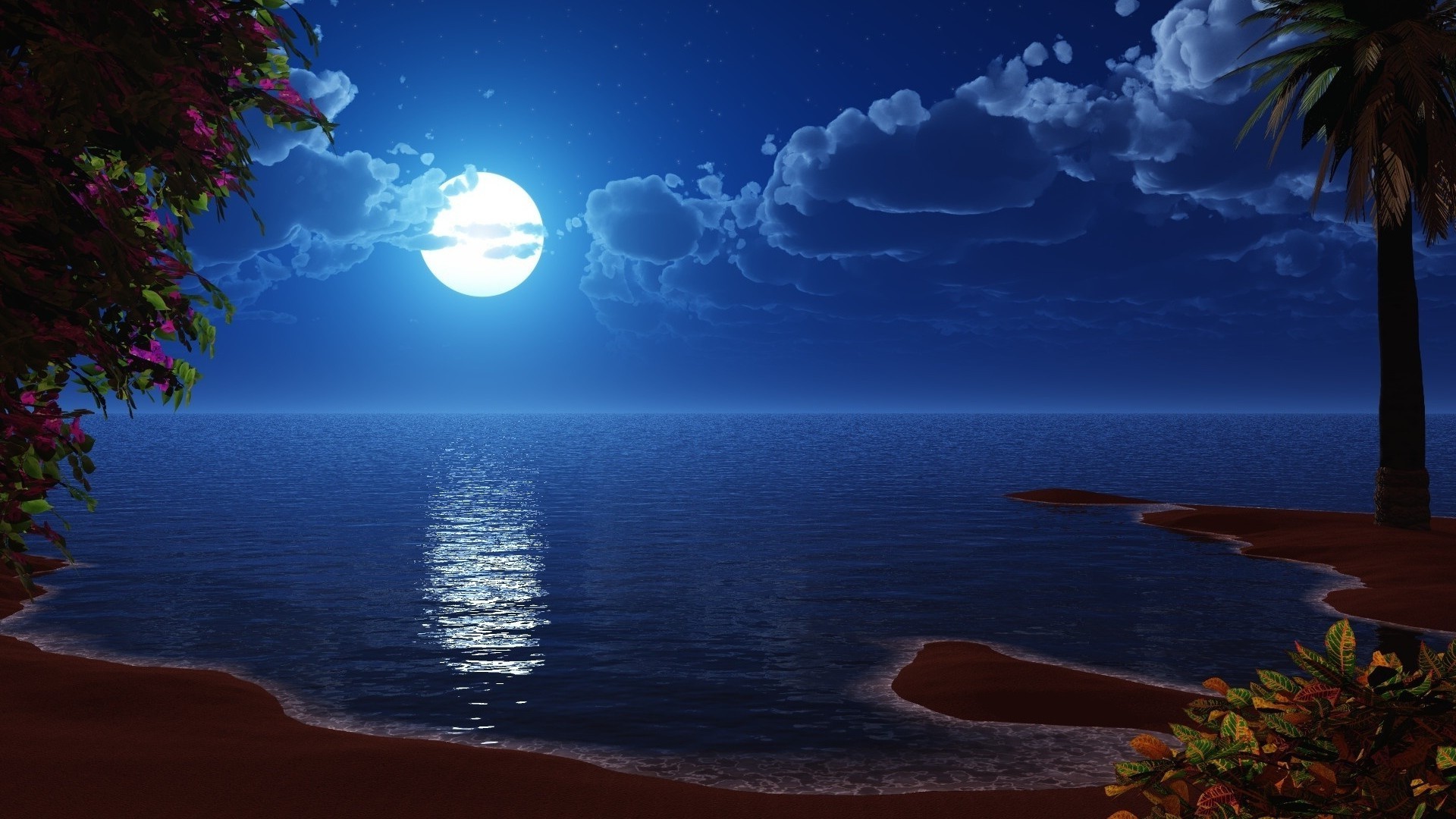 Доброй Ночи Картинки Природа Лес Море