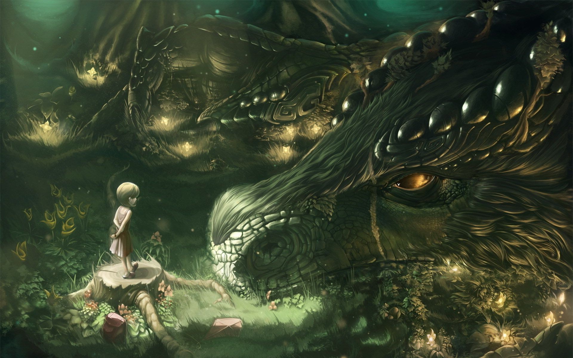 drachen unterwasser wasser fische schwimmen kunst
