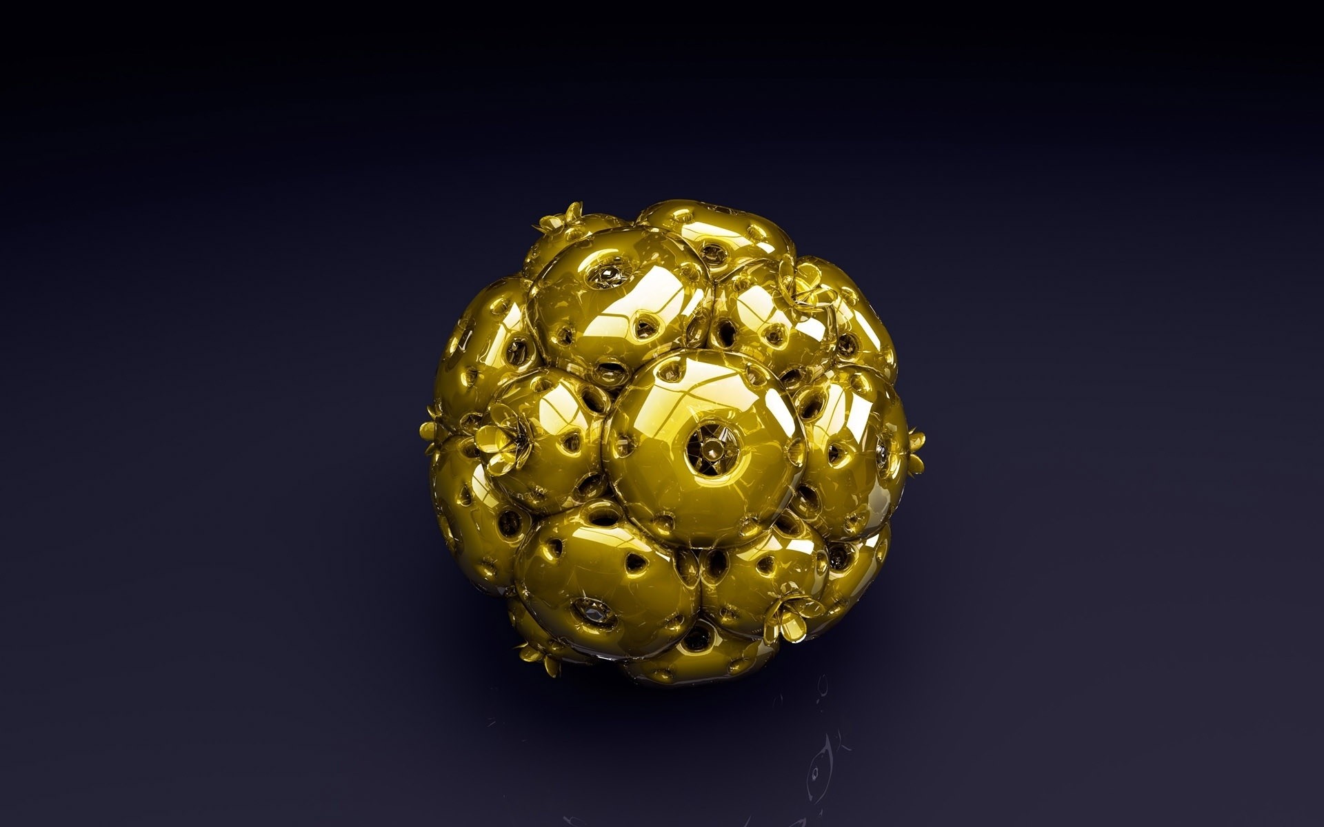 abstraktion desktop schmuck gold glänzt ball kunst