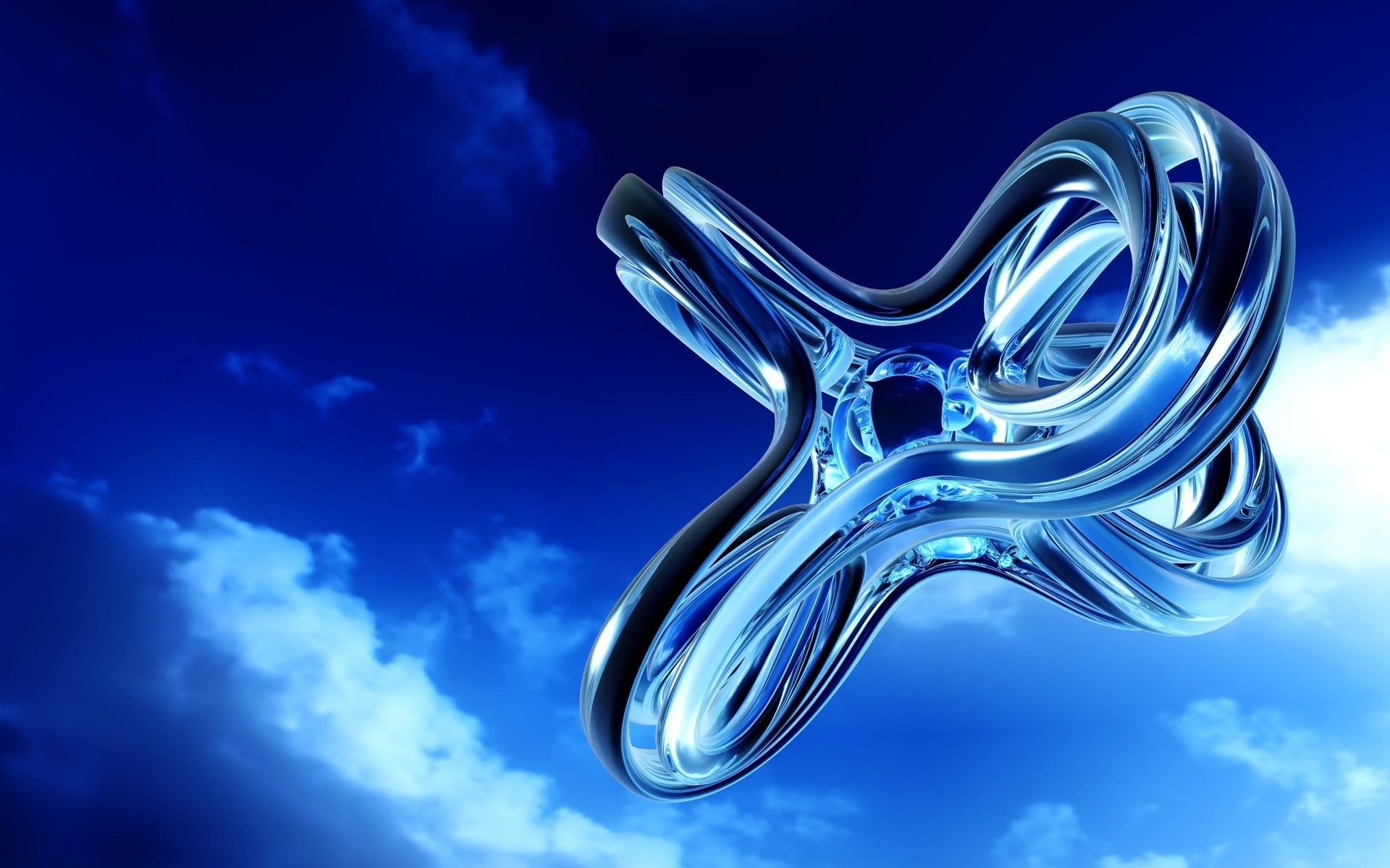 abstraktion desktop licht illustration form blau himmel transparent glas