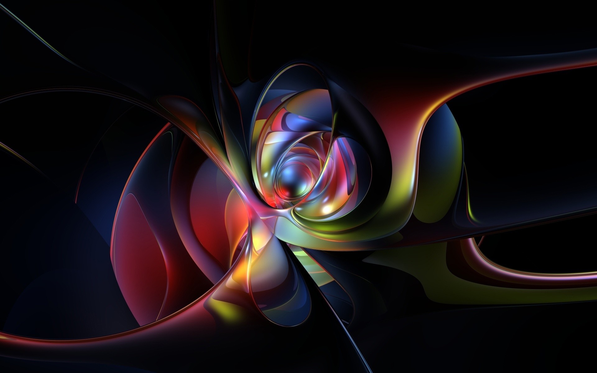 abstração curva fractal design dinâmico linha onda gráfico papel de parede desktop movimento ilustração cor arte fantasia geometria luz gradiente brilhante efeito de loop cor