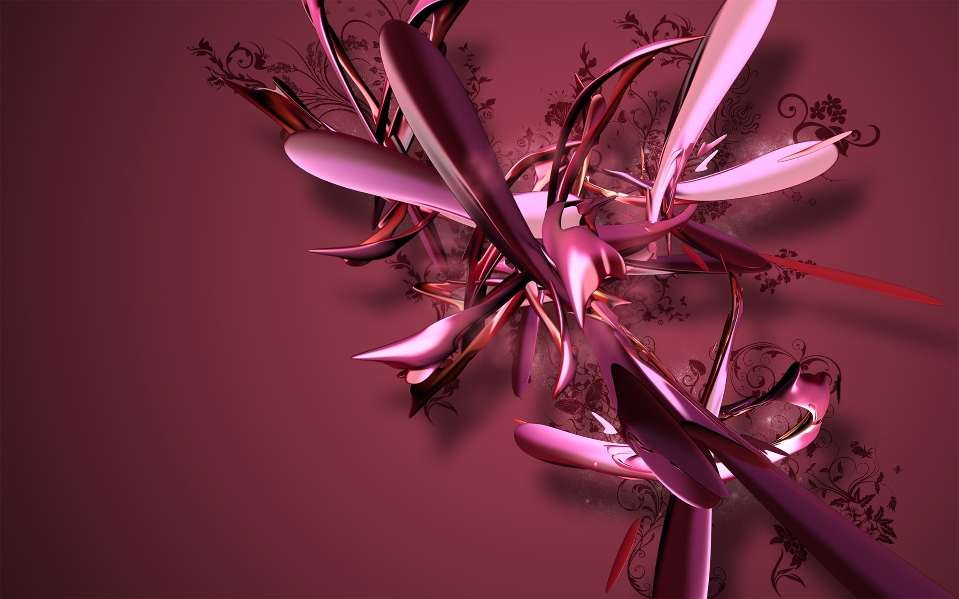 abstracto naturaleza brillante elegante hoja flor rojo arte