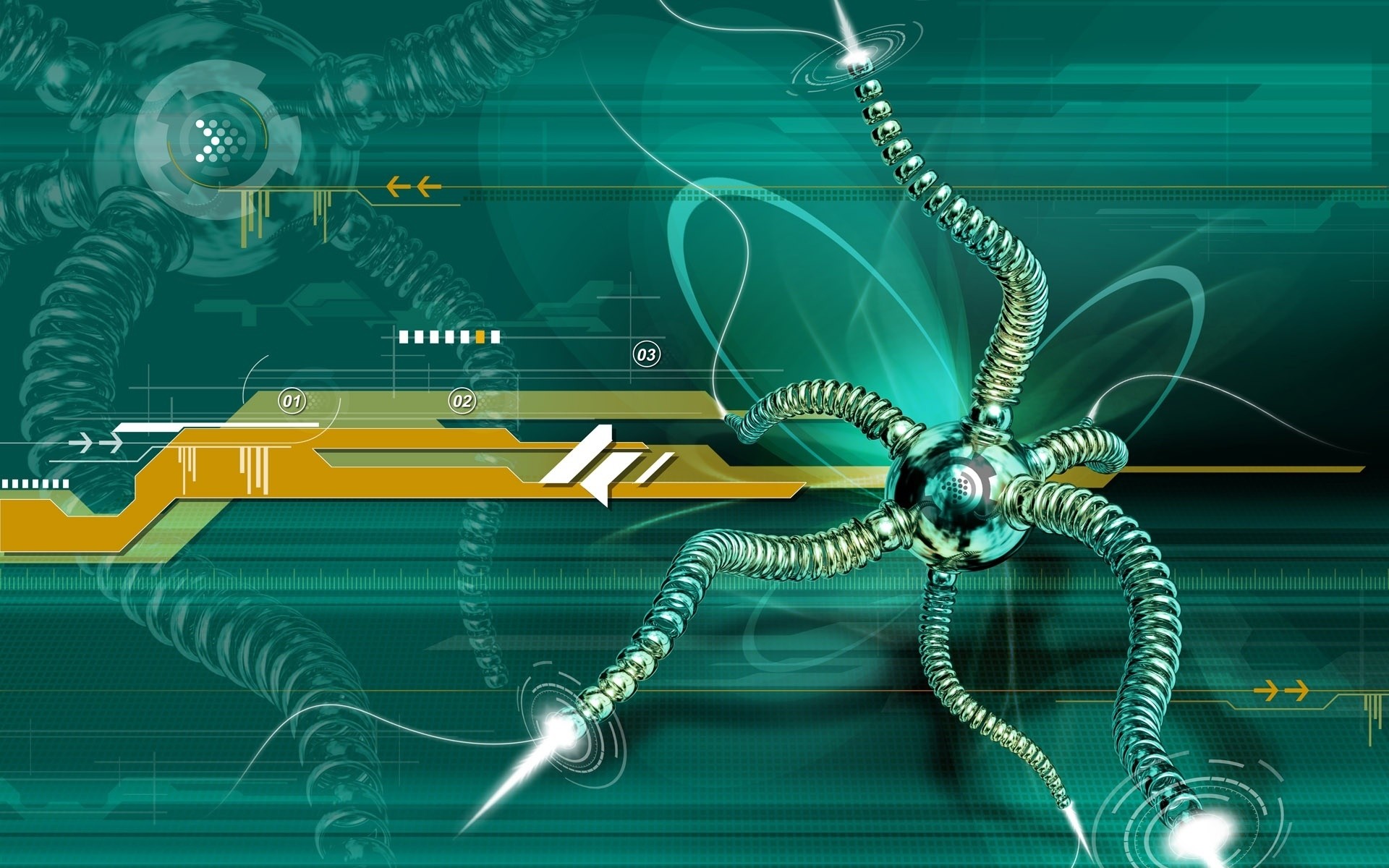 abstraction technologie bureau illustration connexion conception araignée numérique graphique