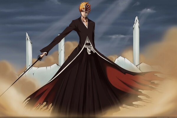 Il ragazzo dell anime Bleach con la spada