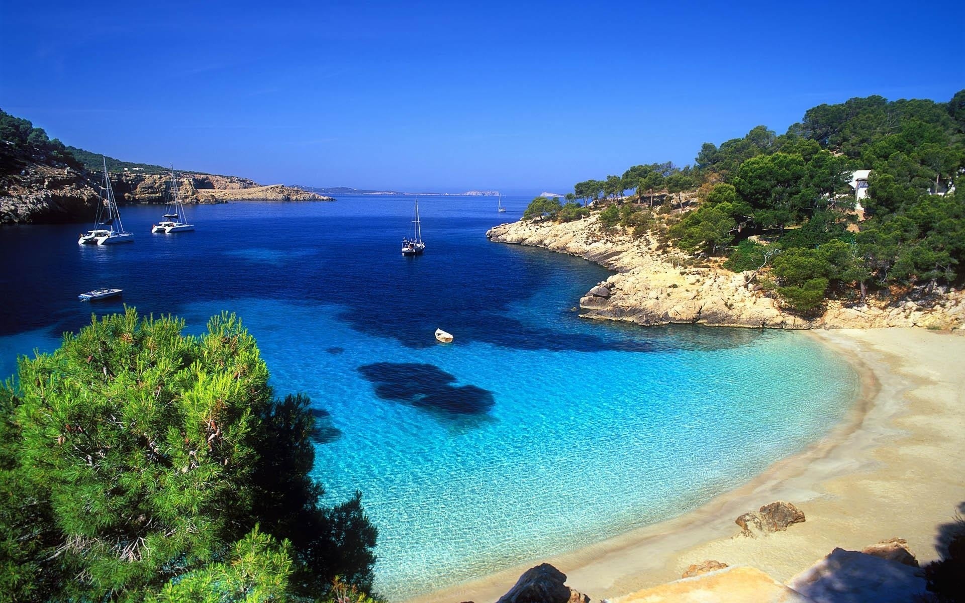 landschaft meer wasser strand meer reisen insel ozean bucht landschaft landschaft sommer urlaub landschaftlich sand tropisch idylle himmel türkis rock