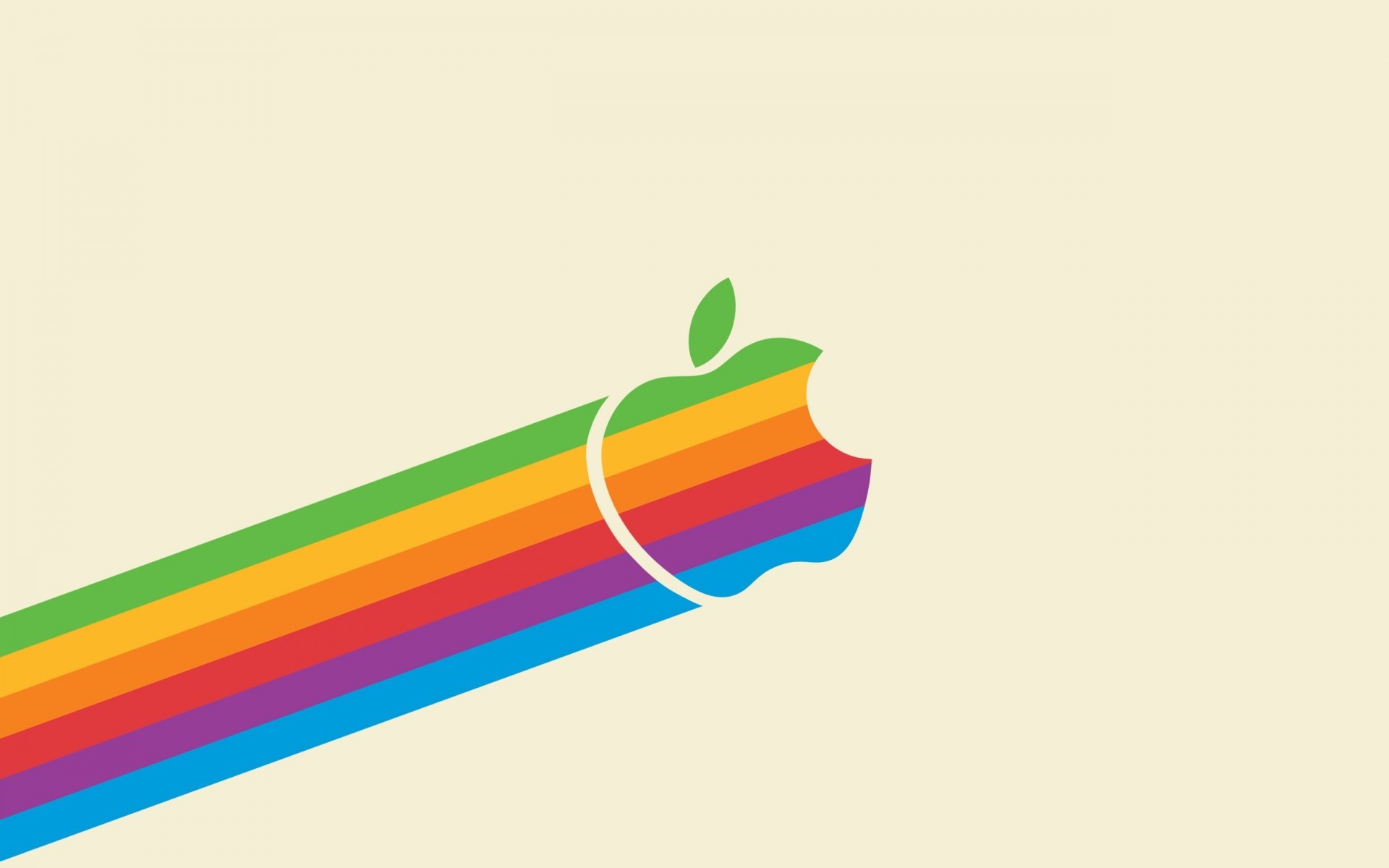 apple rainbow color desktop abstract illustration art graphic design vector shape line apple logo logo apple mac retro