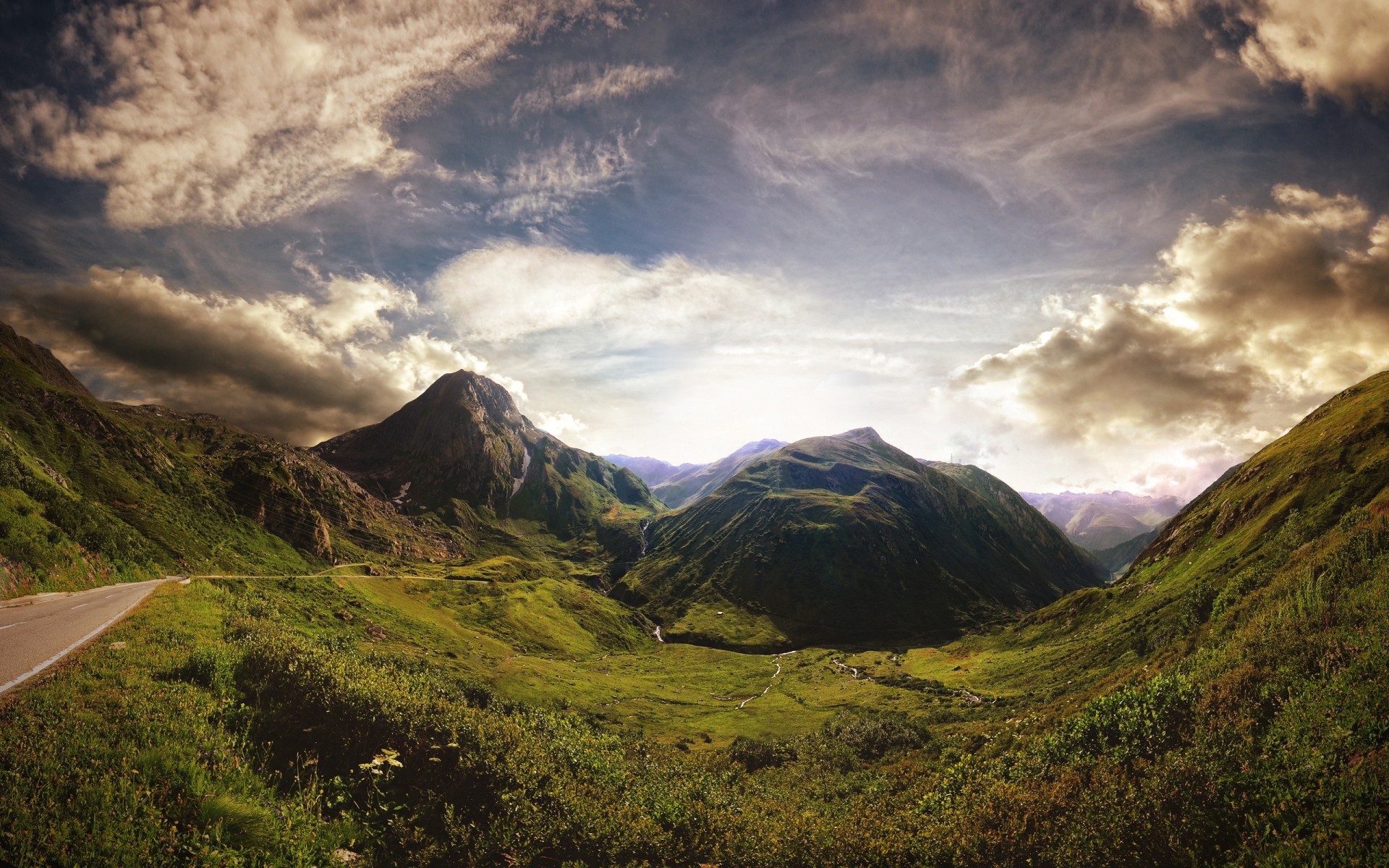 landscapes mountain travel landscape sky nature outdoors sunset valley dawn hill