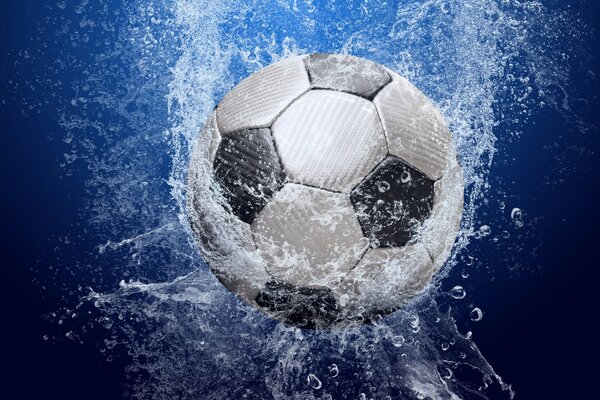 Ballon de football sous l eau