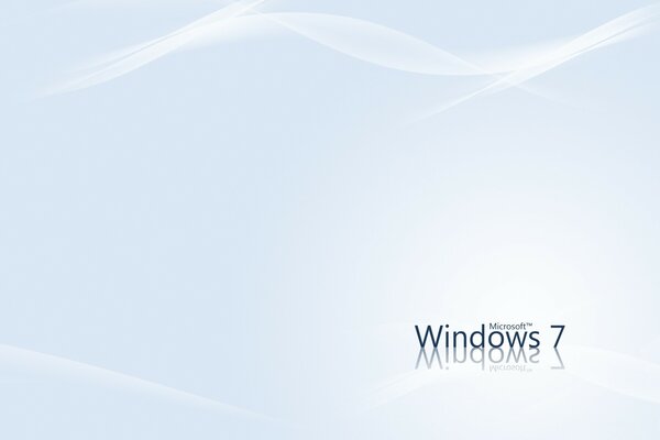 Голубая заставка для windows 7 с рисунком