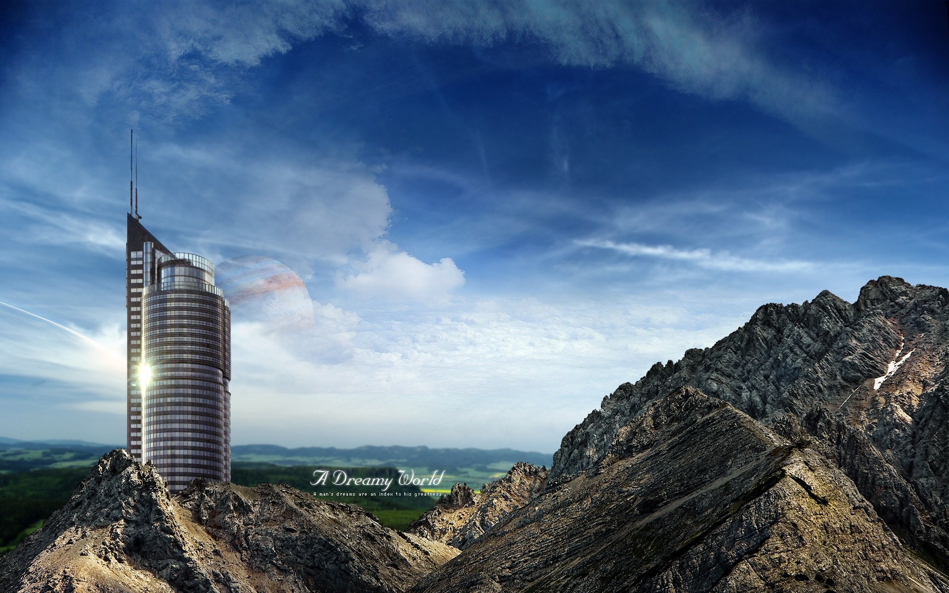 photo manipulation sky travel mountain landscape rock nature outdoors cloud summer architecture building mountains