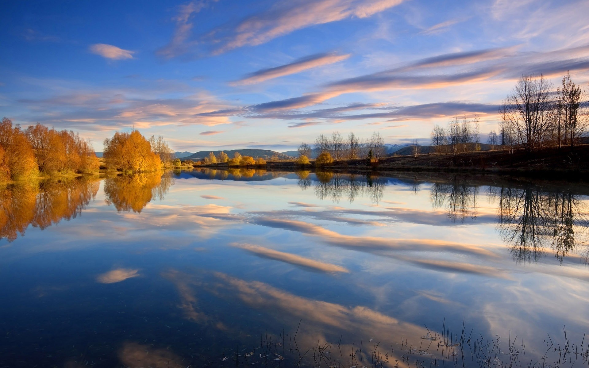 autumn reflection lake water dawn landscape sunset nature evening sky river fall winter mirror tree dusk snow outdoors light wood