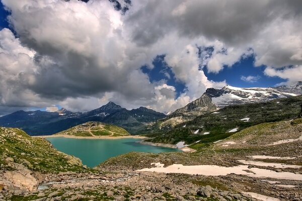 Incredible mountain sketch of Mother Nature