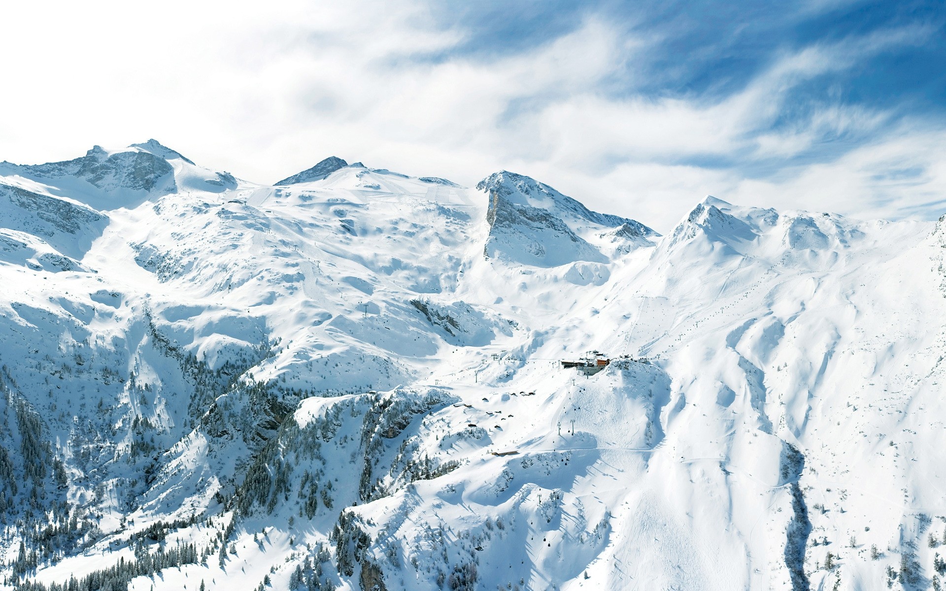 hiver neige froid montagnes glace glacier haute pic de montagne nature montagnes