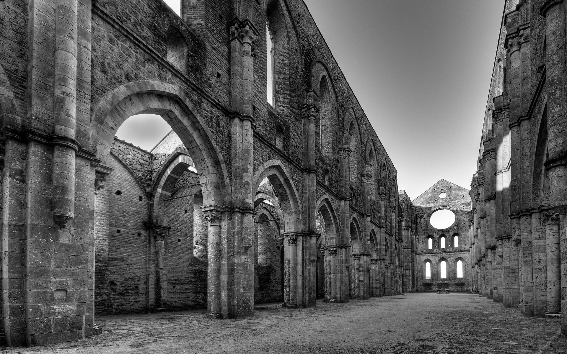 italya mimari eski ev kemer tek renkli seyahat kilise antik taş gotik şehir abby vintage sokak anıt sütunlar sanat ışık siyah ve beyaz eskimiş