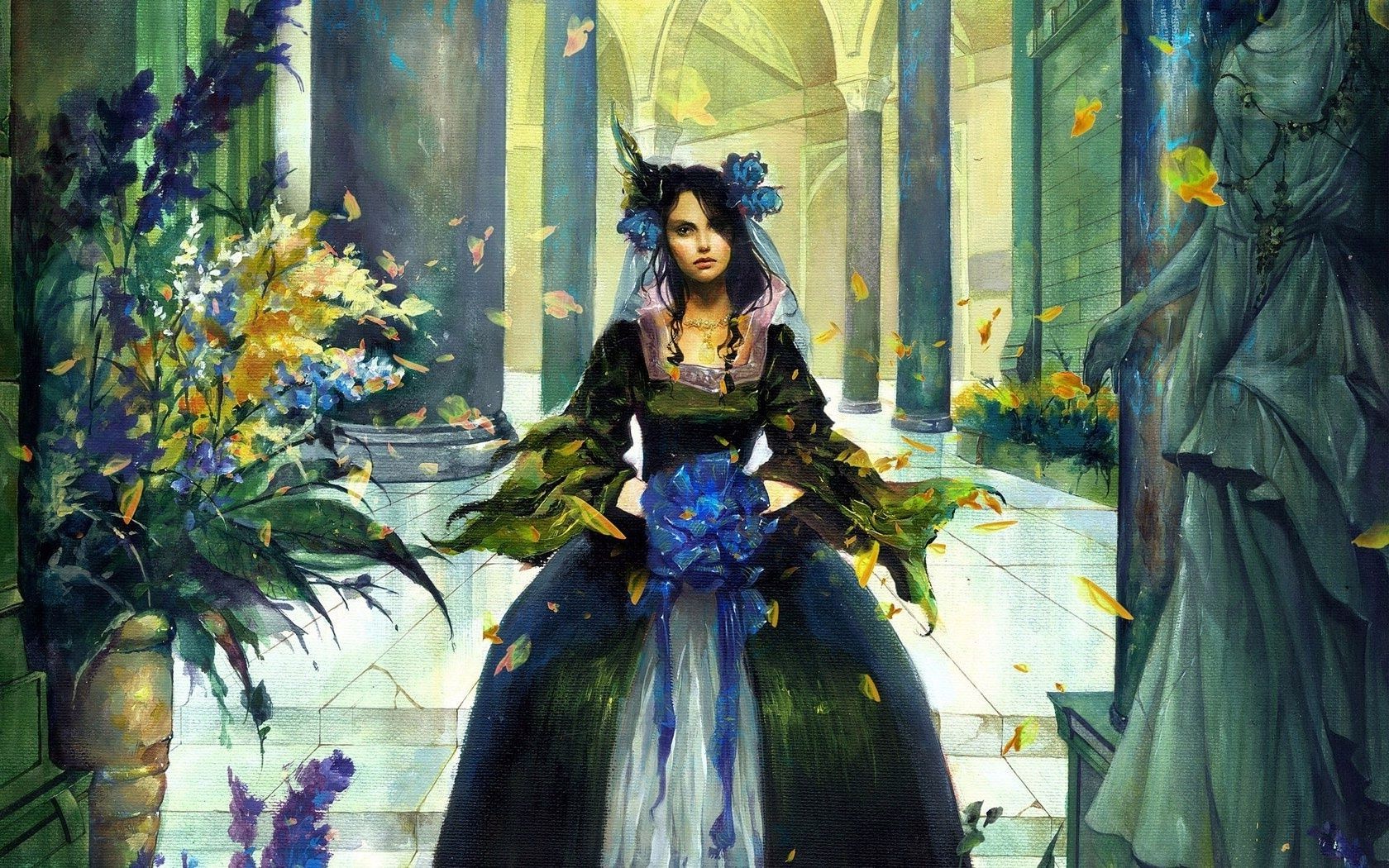 fantasy art painting religion woman artistic