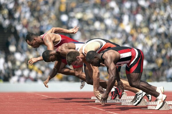 Concurso de atletas de atletismo