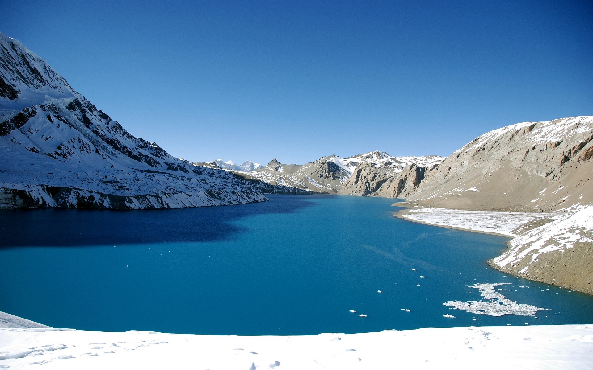 winter snow ice glacier mountain cold travel water nature frosty landscape scenic high sky outdoors lake