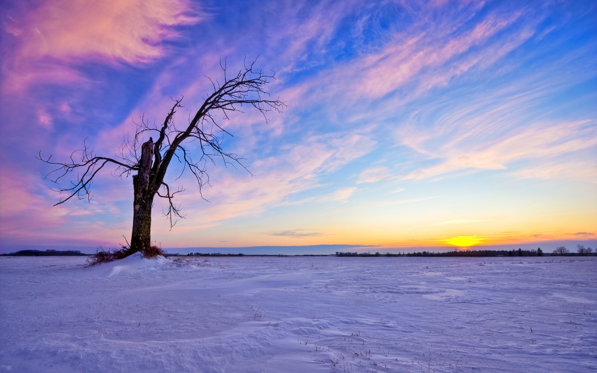 winter landscape sunset nature dawn water sky dusk evening sun weather fair weather outdoors snow