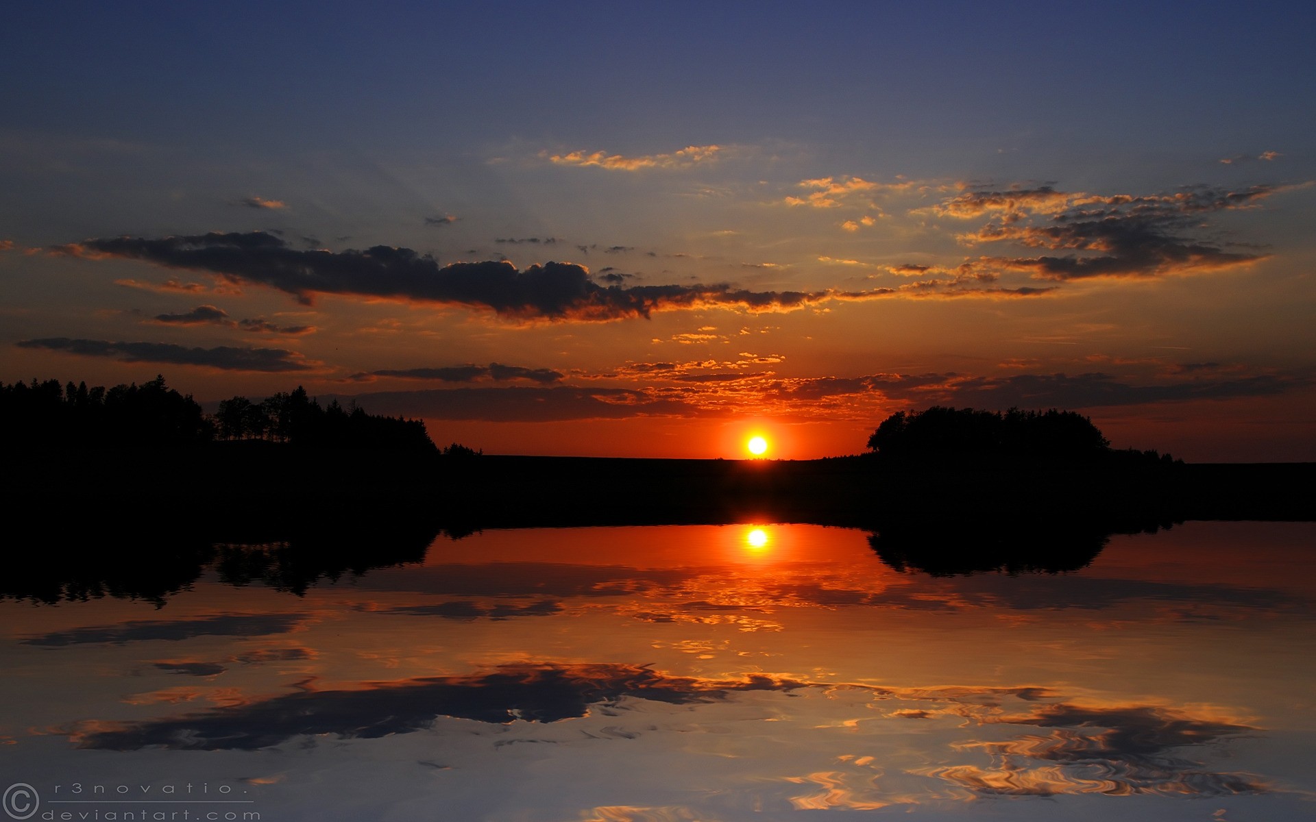 paysage coucher de soleil aube soleil soir crépuscule ciel paysage eau lumière beau temps silhouette