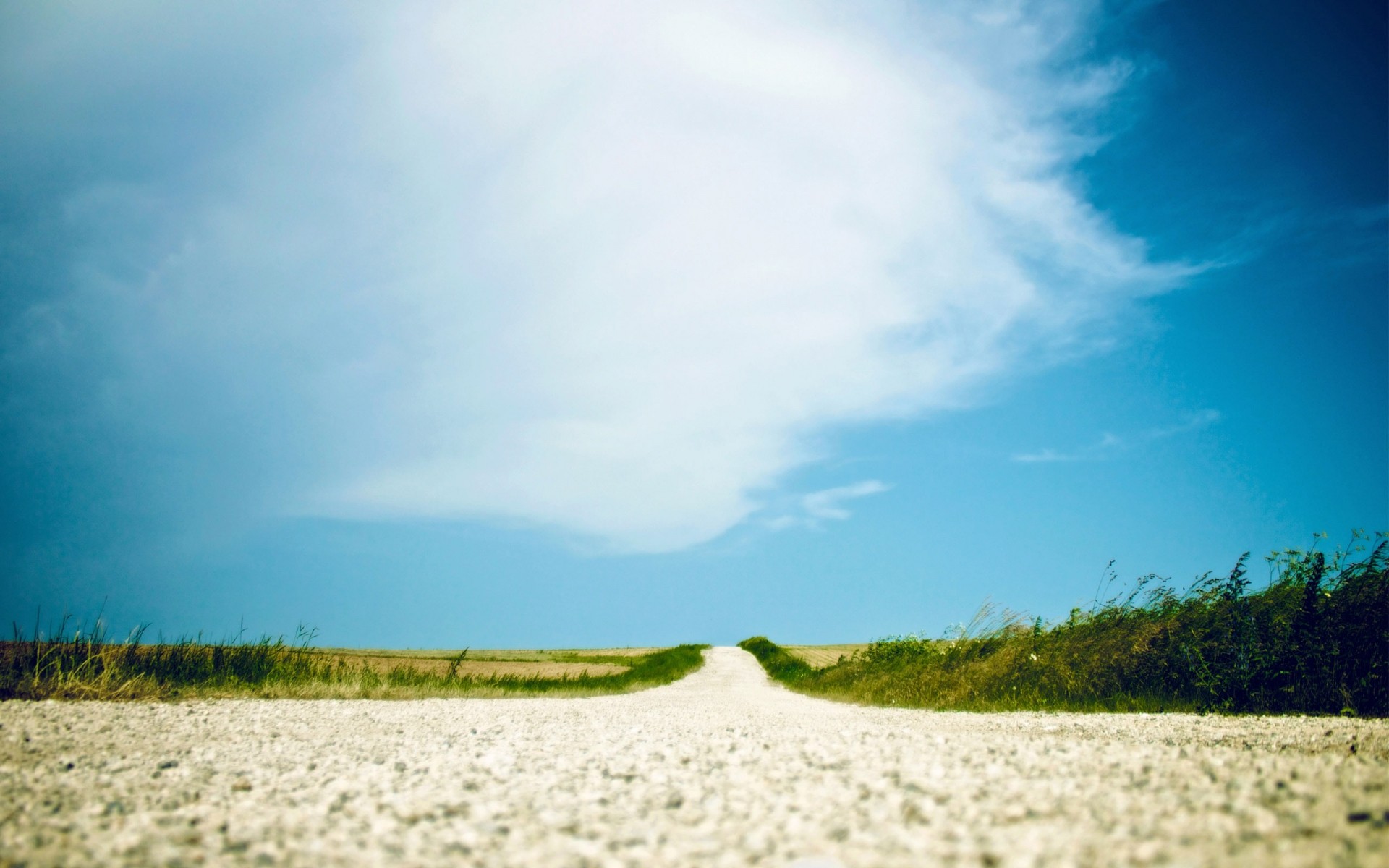 landscapes nature landscape sky outdoors summer grass sun fair weather road path