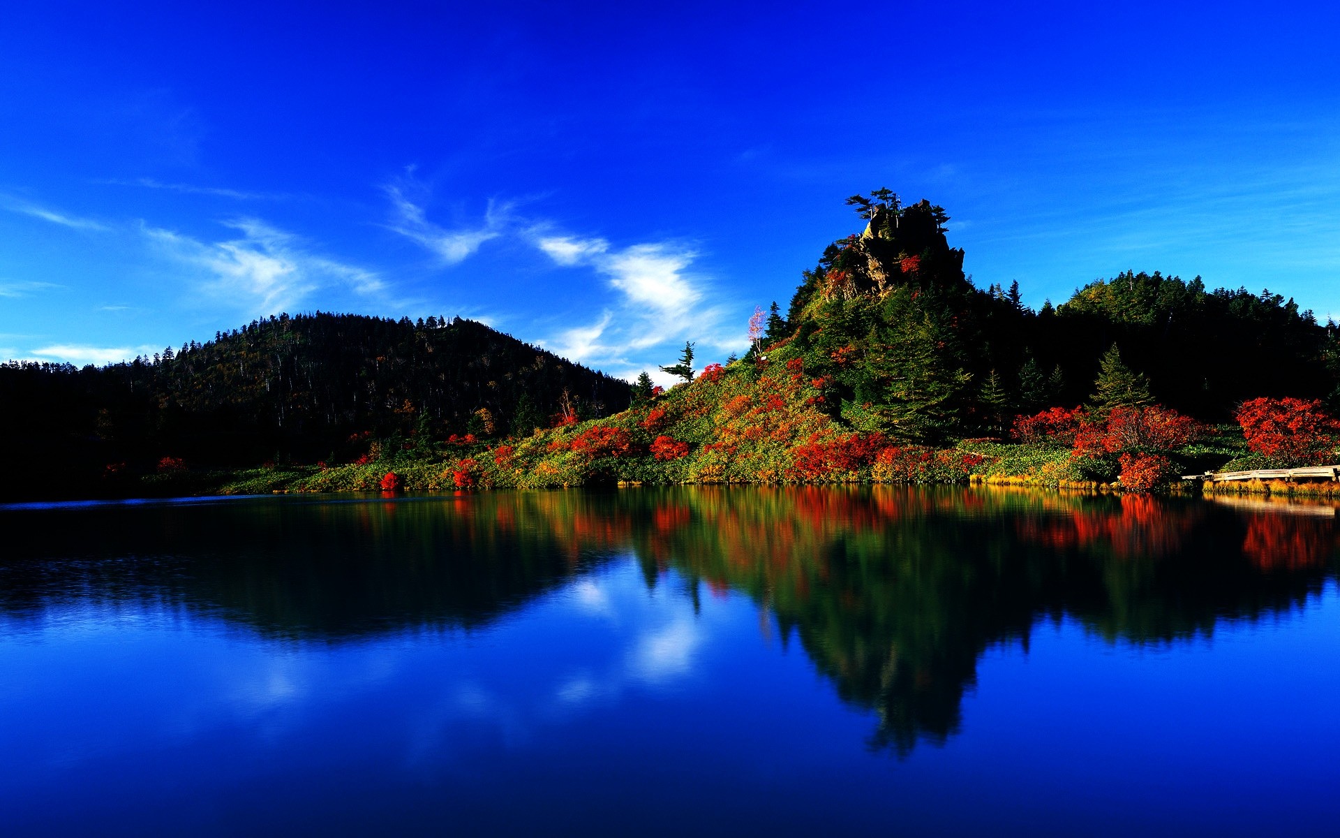 japan lake water reflection outdoors nature travel sky landscape dawn sunset evening river tree summer