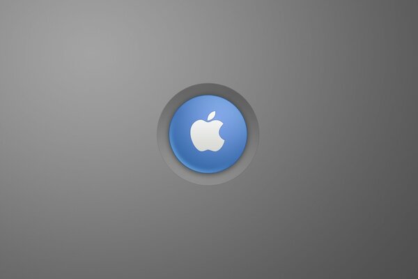 Apple-Logo auf grauem Hintergrund