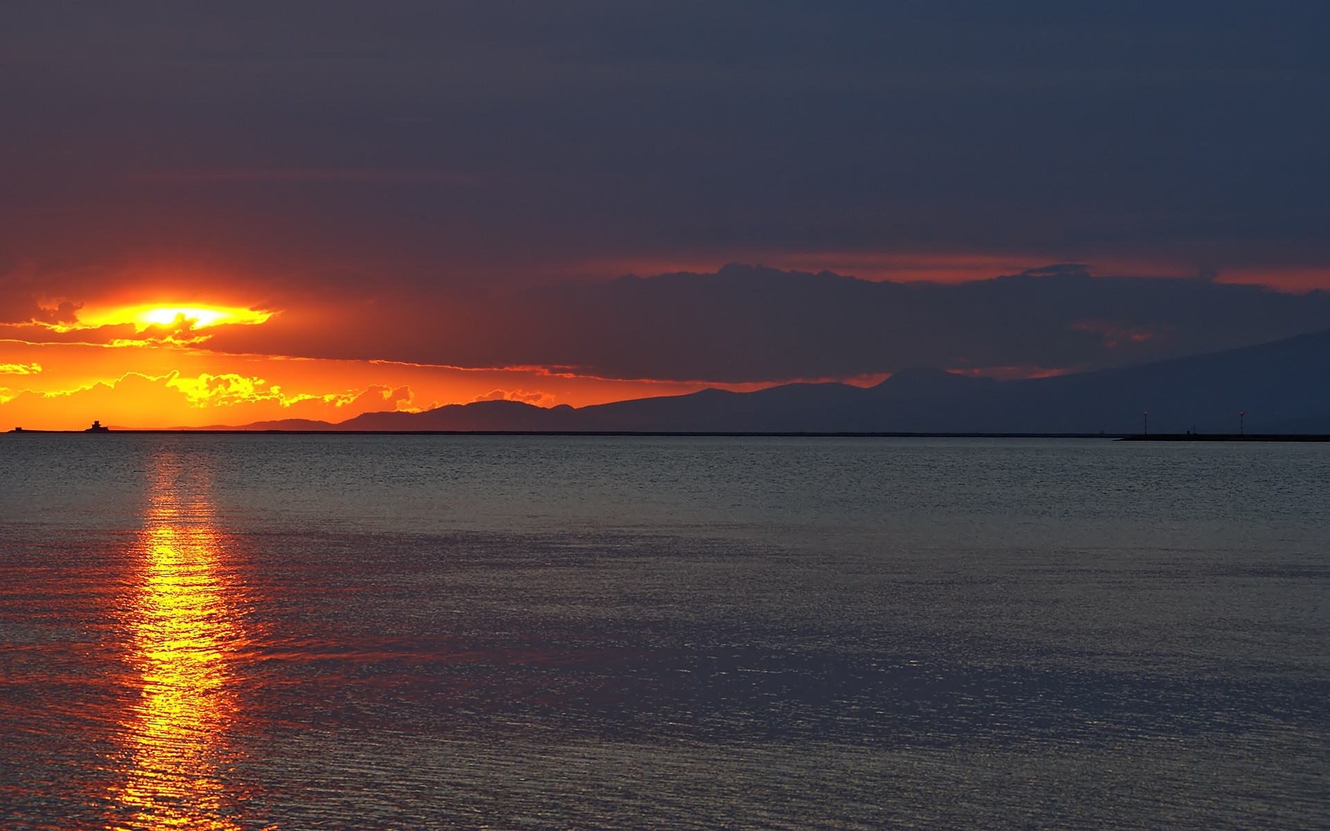 landscapes sunset dawn water evening dusk sun sea ocean sky travel