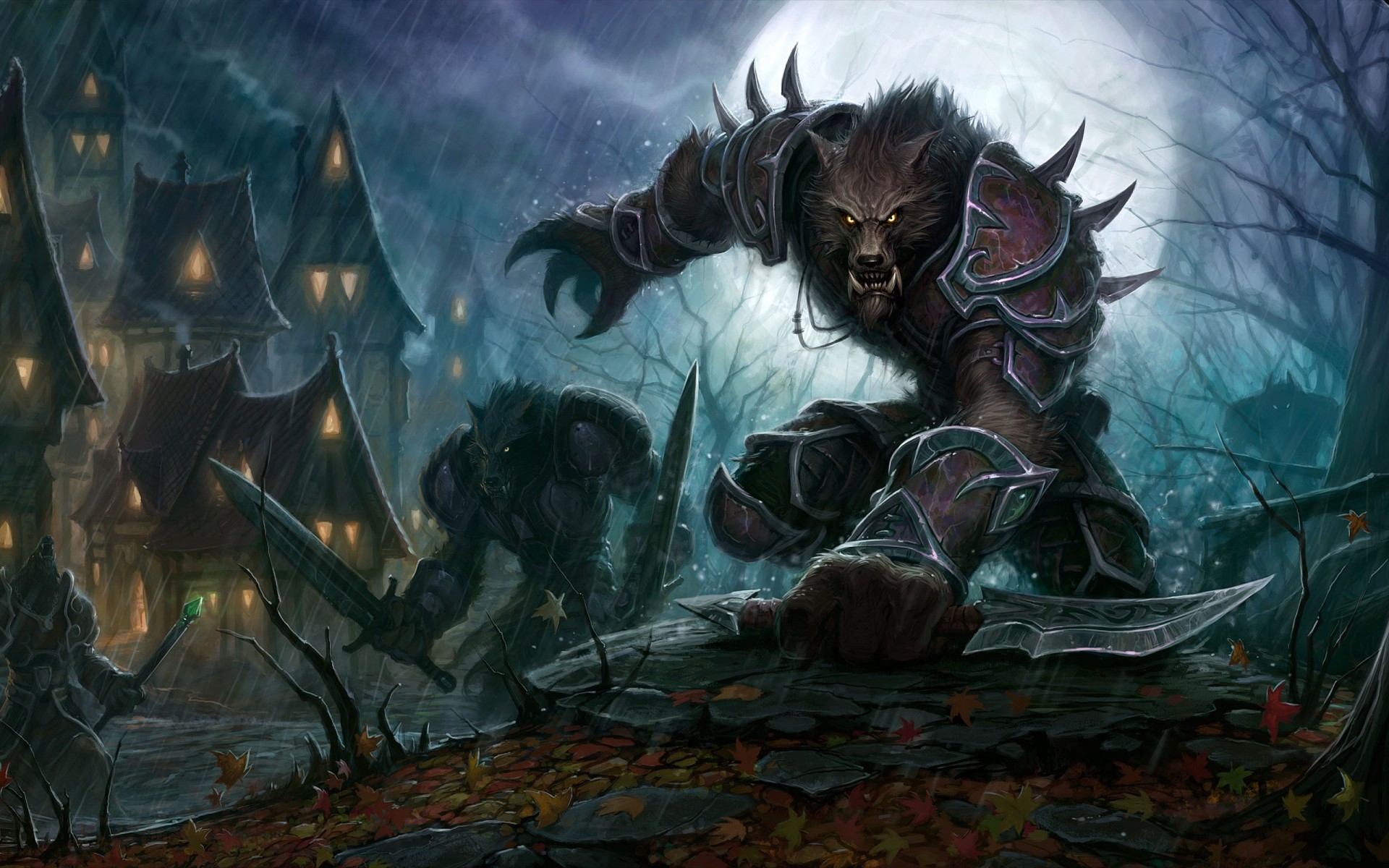 world of warcraft illustration art painting fear magic