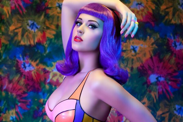 Katy perry im fotoshooting des neuen clips