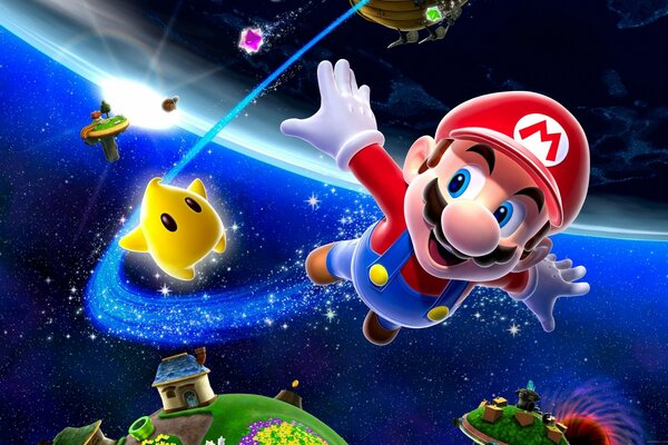 Juego de Mario con las estrellas