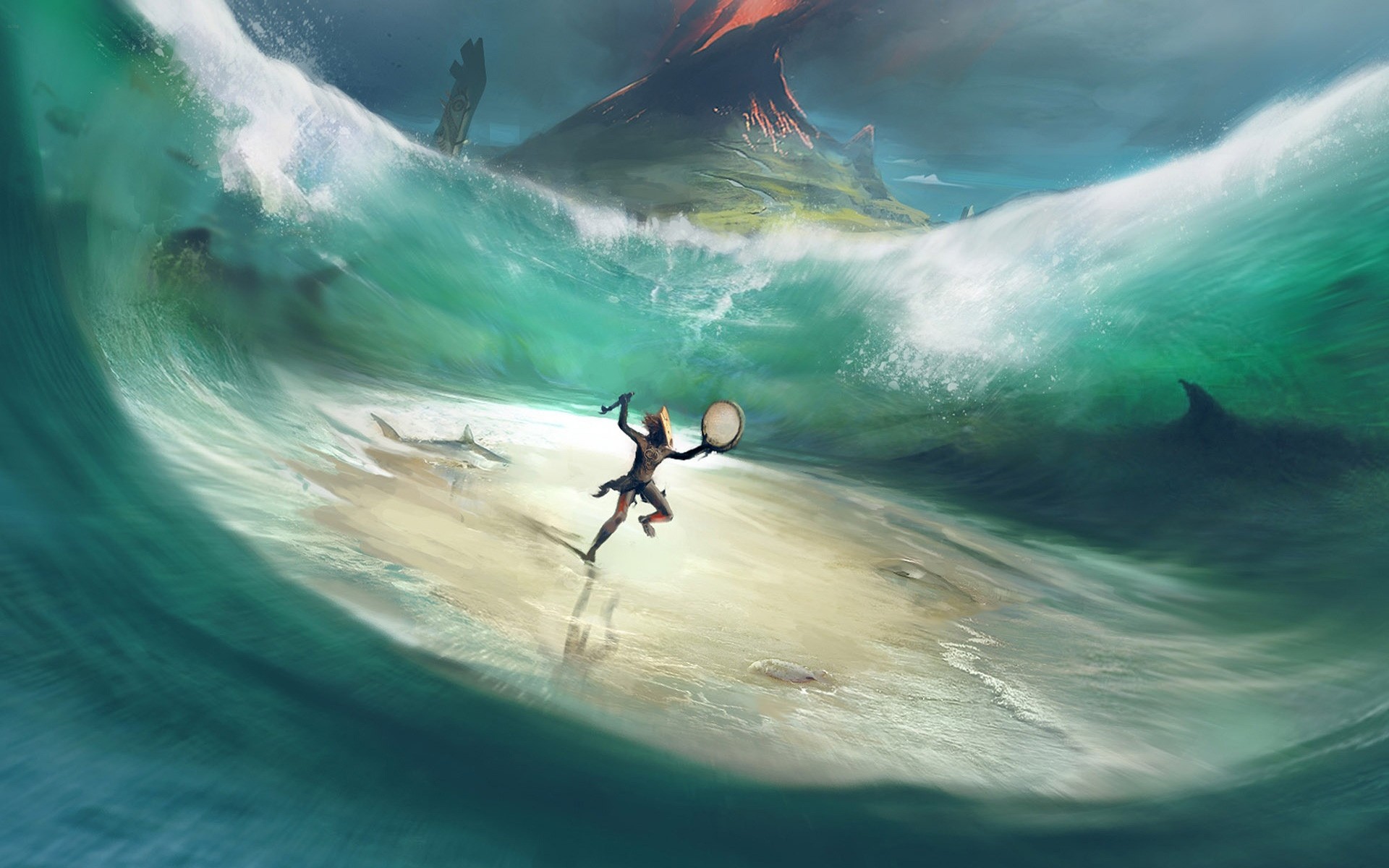 fantasy water action ocean underwater surf sea