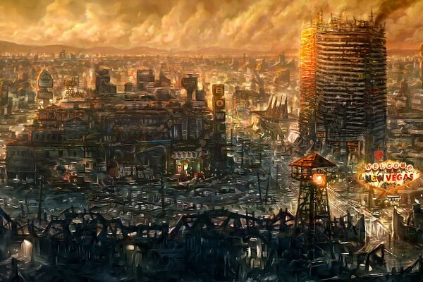 The abandoned city at the apocalypse invites you