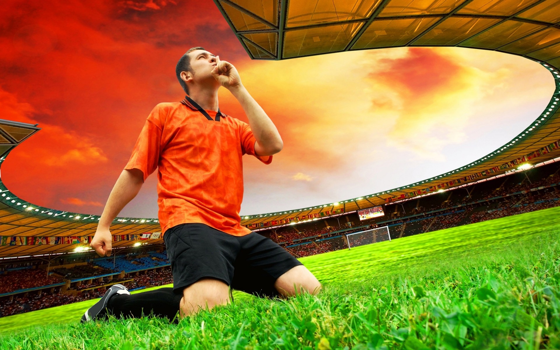 football soccer stadium grass music field light games sport