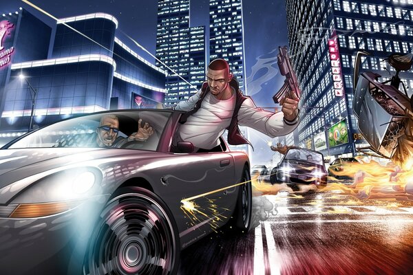 Grand Theft Auto ist ein Multiplattform-britisches Computerspiel