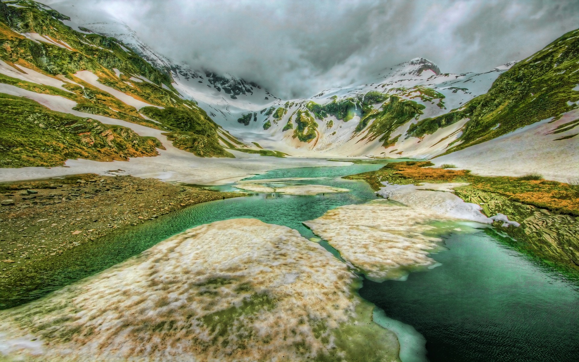 paysage eau nature à l extérieur voyage paysage rivière rock neige lac arrière-plan