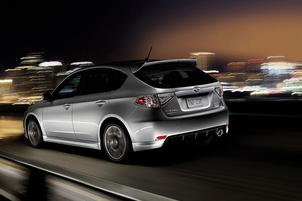 Subaru car rear view