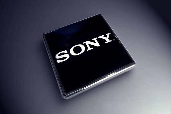 Dispositivo sony em fundo cinza