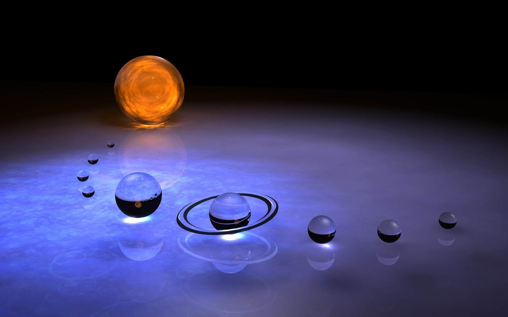 abstract medicine desktop drop reflection water science light color liquid round medical 3d background planets space