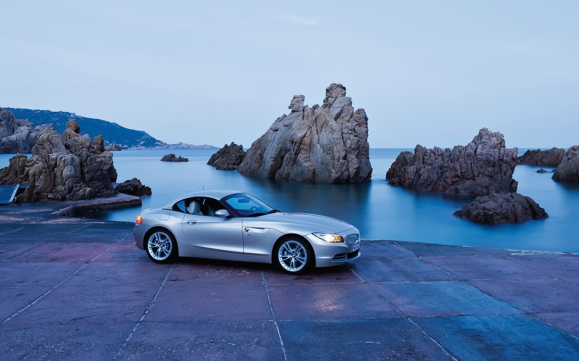 bmw seashore beach ocean sea travel water landscape sky nature vehicle beautiful bmw z4