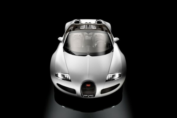 Foto en blanco y negro de Bugatti Veyron