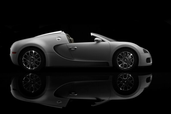 Stylish, sporty bugatti car