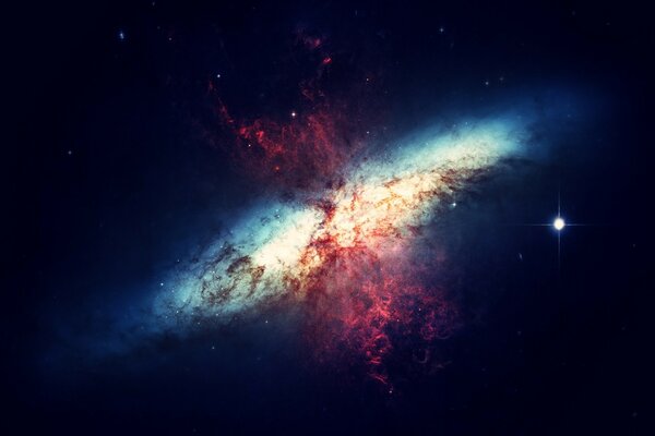 A beautiful picture of a nebula in space