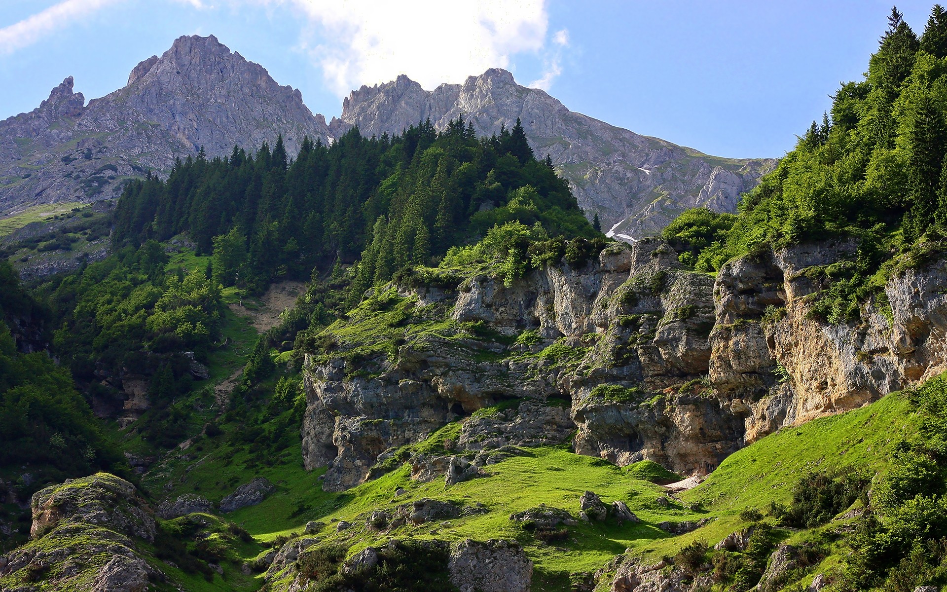 landschaft berge reisen natur landschaft im freien tal rock holz himmel landschaftlich wasser sommer hügel baum wandern steine bäume frühling